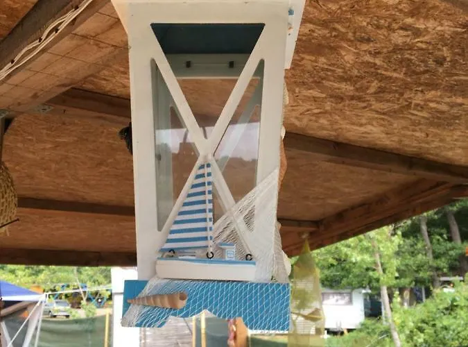 Campsite Sea Caravan/camper On The *