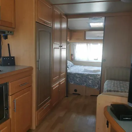 Sea Caravan/camper On The Campsite *