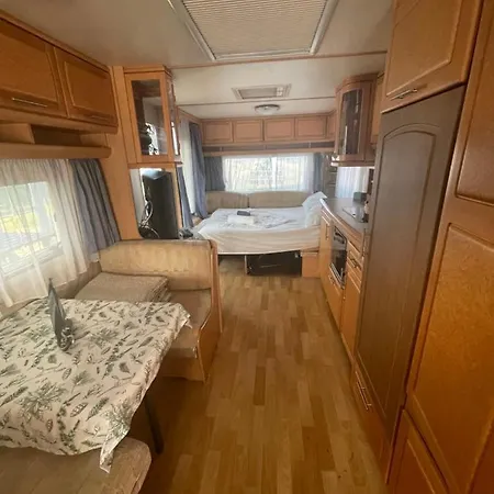 Sea Caravan/camper On The Campsite *
